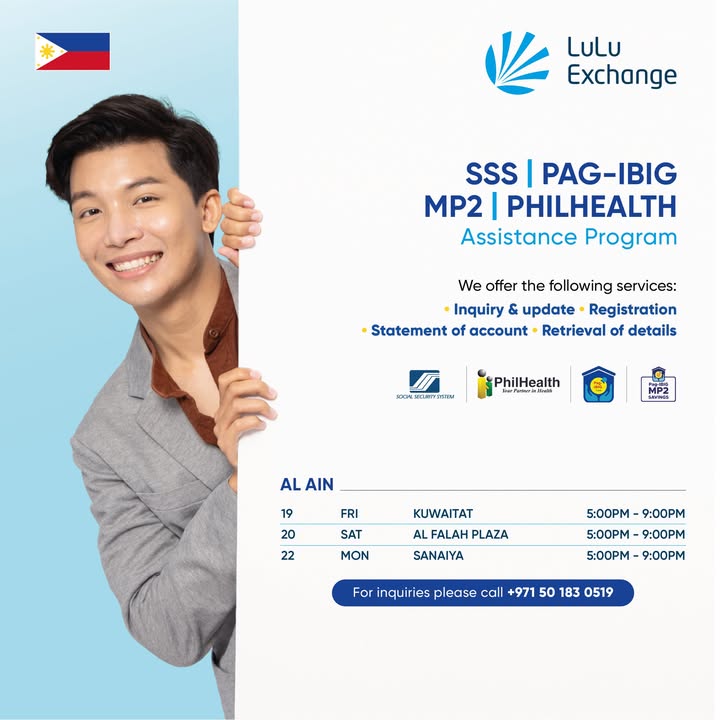 , For your SSS, PhilHealth and Pag IBIG MP2 inquiries, please visit our branches on the following dates and times , For your SSS, PhilHealth and Pag IBIG MP2 inquiries, please visit our bra...