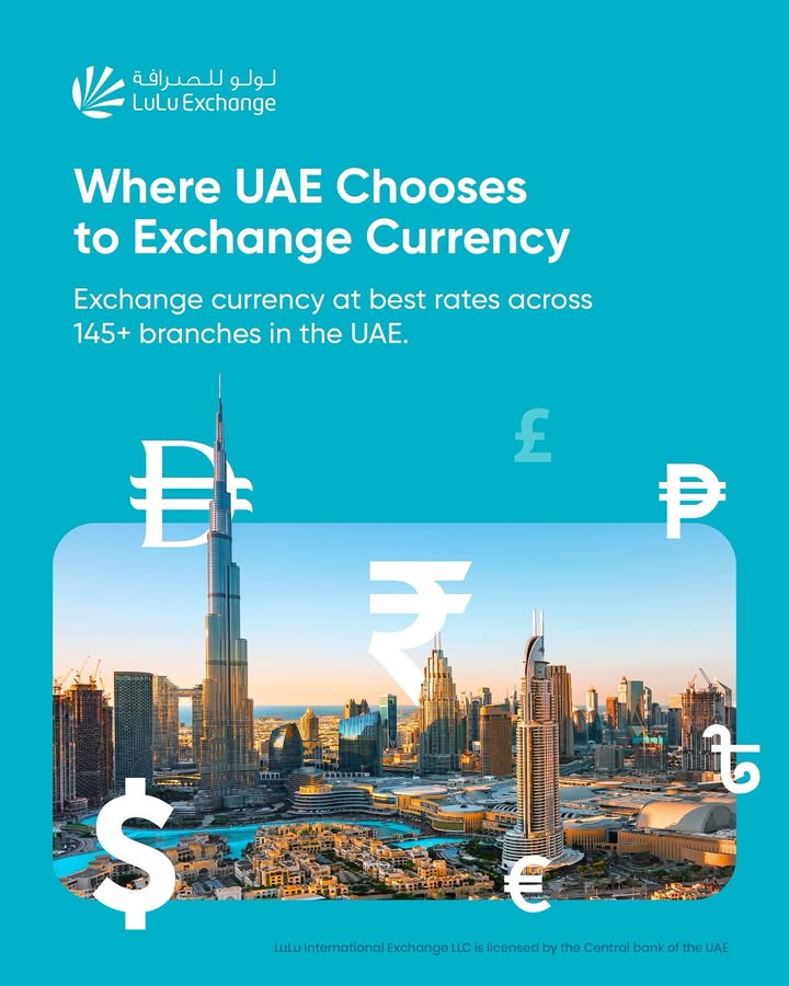 The best exchange rates in the UAE Always LuLu Exchange trusted by millions with 145 branches always close to you