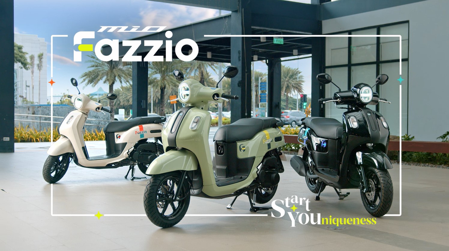 Set your own style and express what makes sense to you with the new colors of Yamaha Mio Fazzio StartYOUniqueness wit...