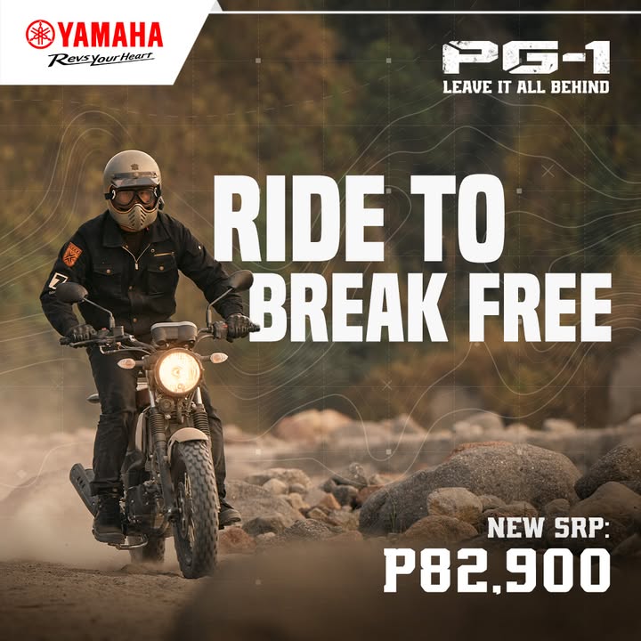 The road is yours to explore The Yamaha PG 1 is now at 82,900. LeaveItAllBehind at https www.yamaha motor.com