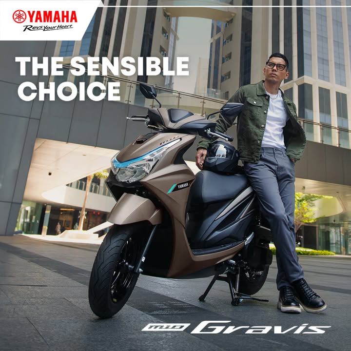 Get a smarter style for a sensible rider like you The Yamaha Mio Gravis is TheSensibleChoice