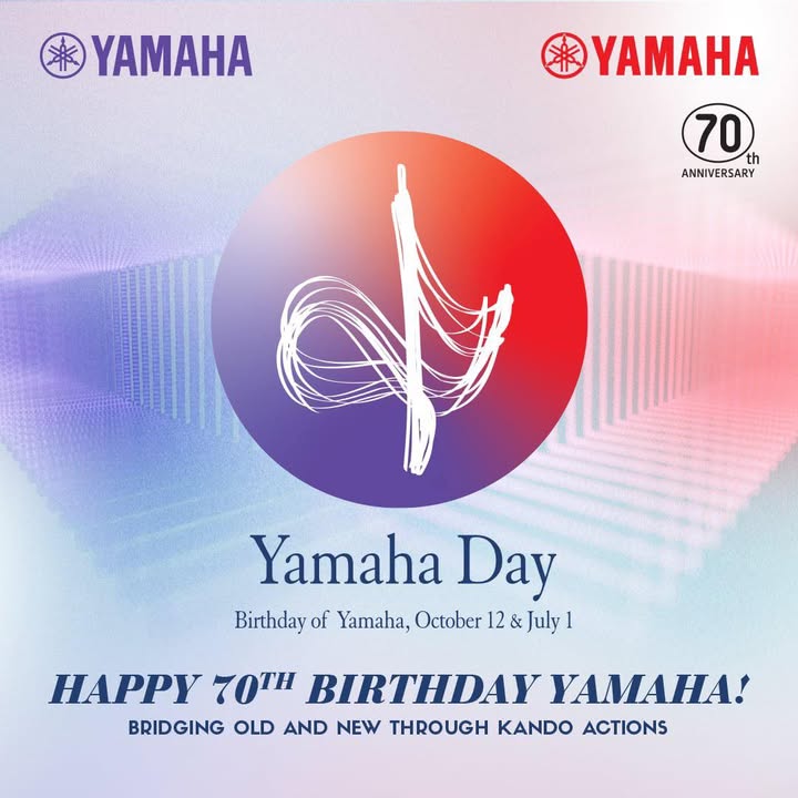 Happy YamahaDay, everyone This YamahaDay2025, let s celebrate every REV by bridging old and new through Kando actio...