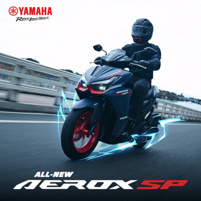The all new Yamaha Aerox SP is built for riders who like to be first fast, sharp, and always forward