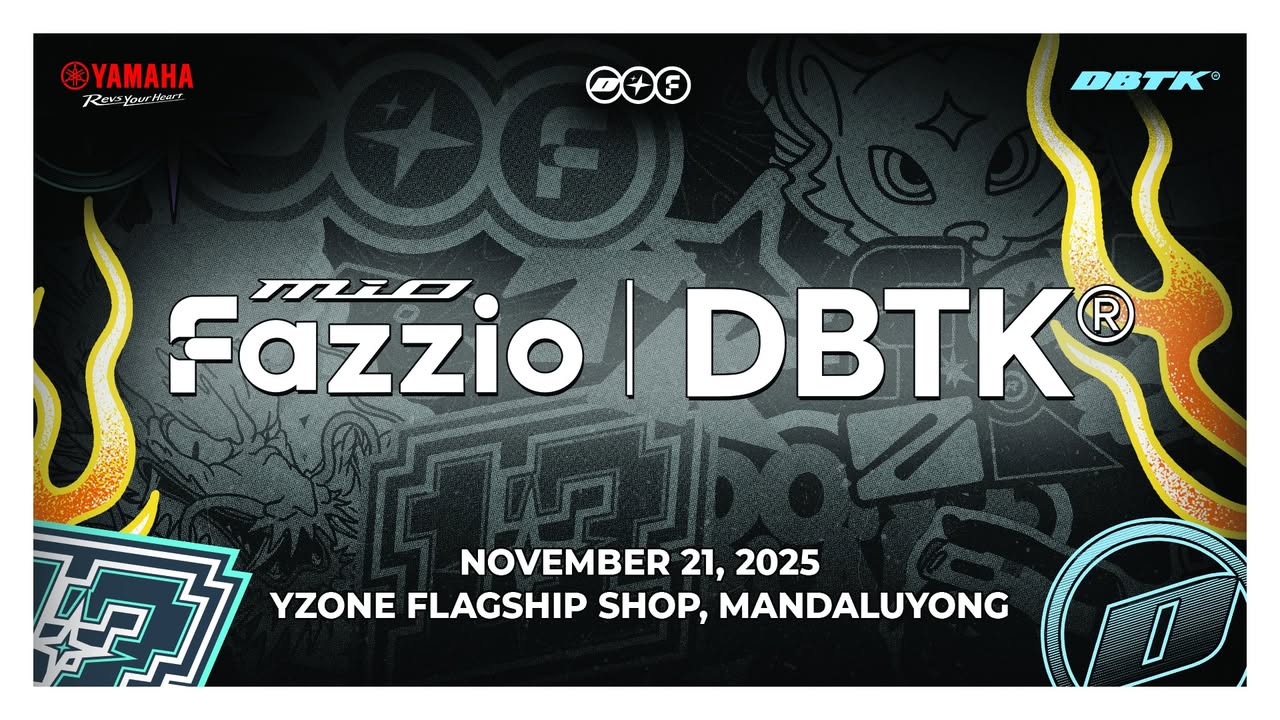 Step into a new wave of style with the Yamaha MioFazzio x DBTK Collection this November 21, 6PM at YZONE Flagship Shop, Ma...