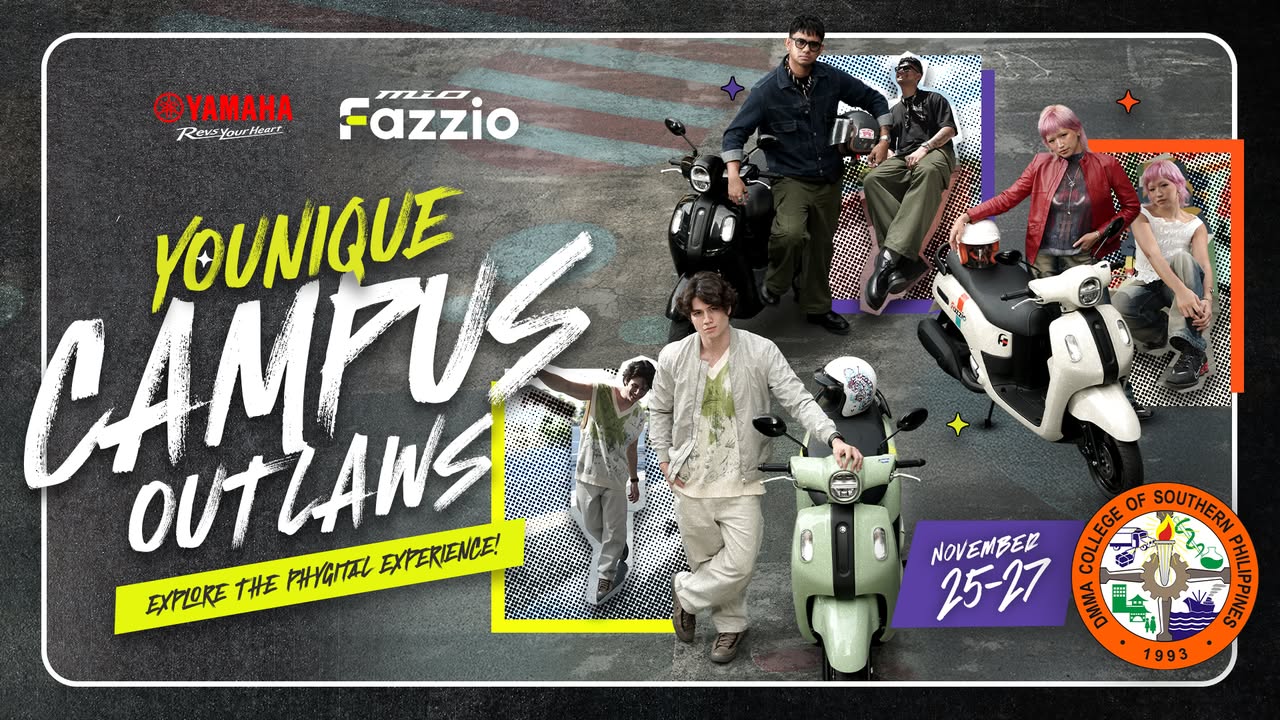  StartYOUniqueness now as we re set to turn up your vibe in Yamaha s YOUnique Campus Outlaws this NOVEMBER 25 27 at DMMA Col...