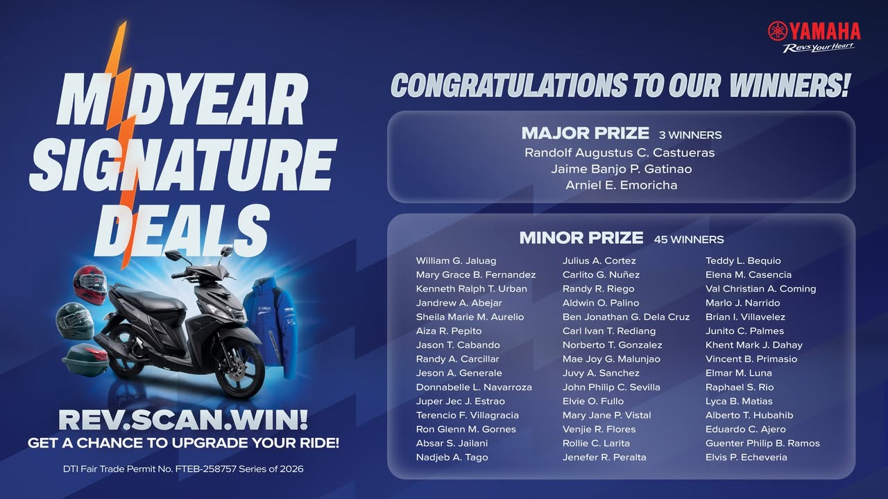 The results are in Congratulations to our Midyear Signature Deals Winners