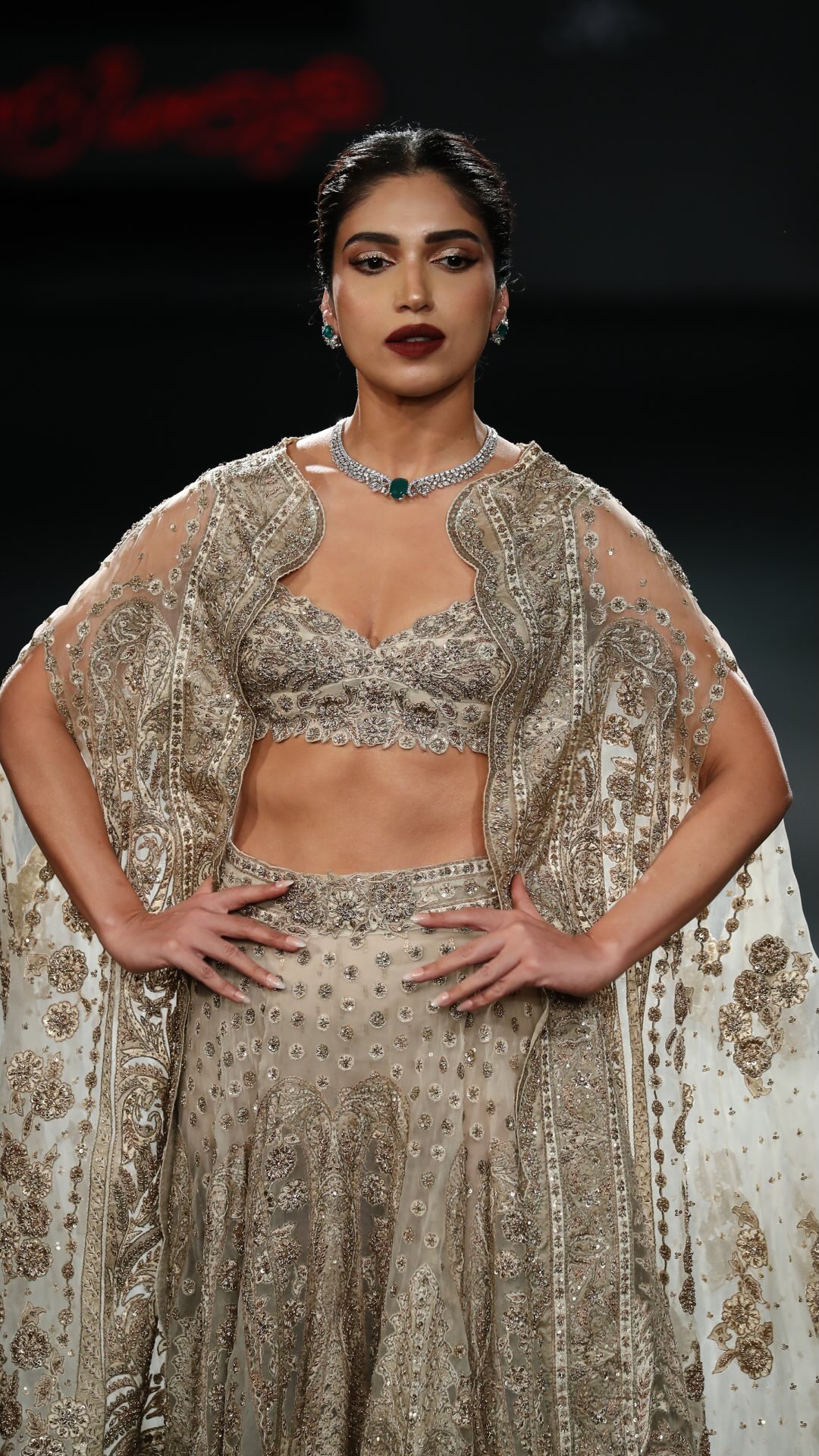 Bhumi Pednekar bhumipednekar closes the show for Ritu Kumar Couture at India Couture Week 25