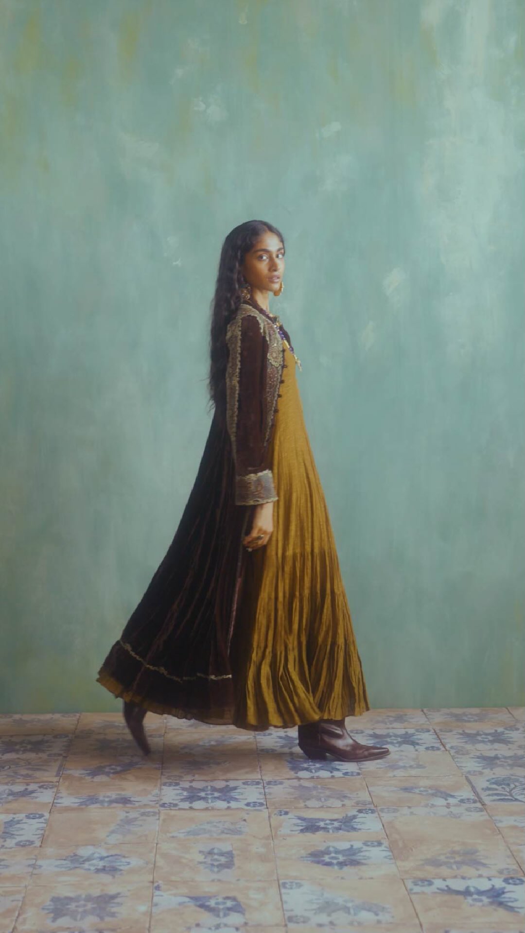 Layered, rich and intricately woven Festive Winter 25 from Ritu Kumar is ideal for moving through the festivities with ...