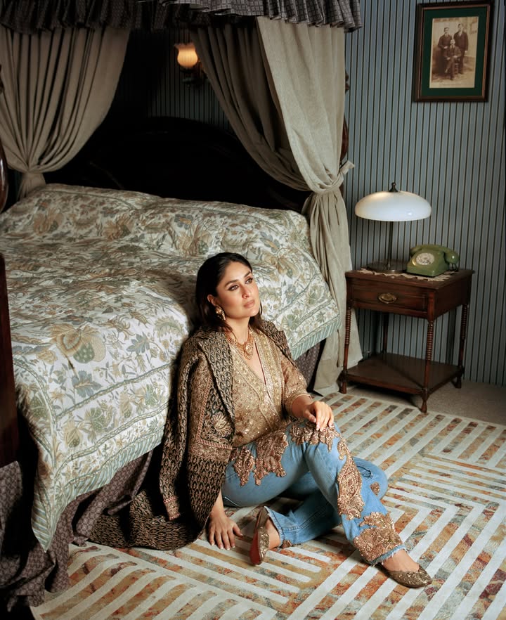 The icons come together. Kareena Kapoor Khan for Ritu Kumar