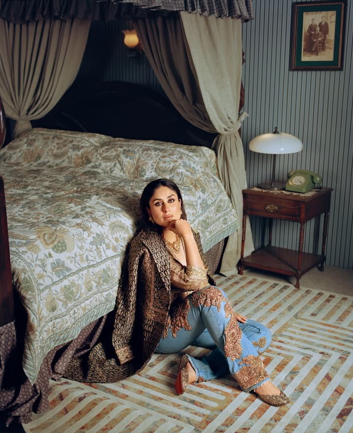 The icons come together. Kareena Kapoor Khan for Ritu Kumar