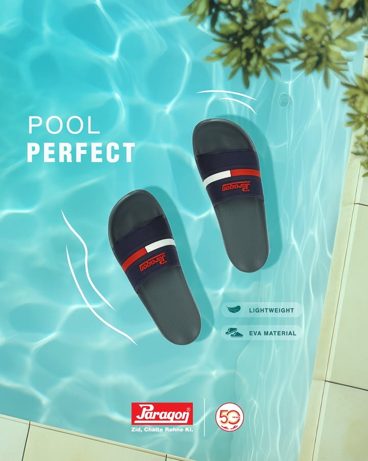 Slide into poolside vibes with Paragon slippers and make every splash count. Buy from the link in the bio. Also, available on Amazon, Flipkart, Myntra Meesho. Paragon ParagonComfort ParagonSlippers 50YearsOfParagon ZidChalteRehneKi Slide into poolside vibes with Paragon slippers and make every splash count. Buy from the link in the bio