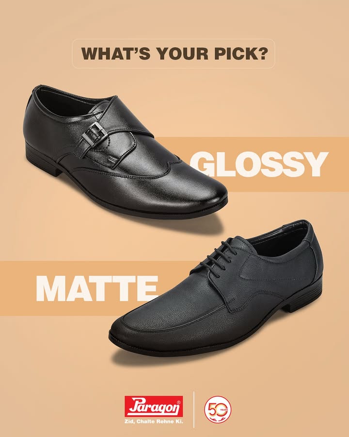Comment which side you are on. Buy from the link in the bio. Also, available on Amazon, Flipkart, Myntra Meesho Paragon ParagonFootwear ParagonFootwear ParagonFormalShoe ParagonMenFootwear 50YearsOfParagon ZidChalteRehneKi Comment which side you are on. Buy from the link in the bio