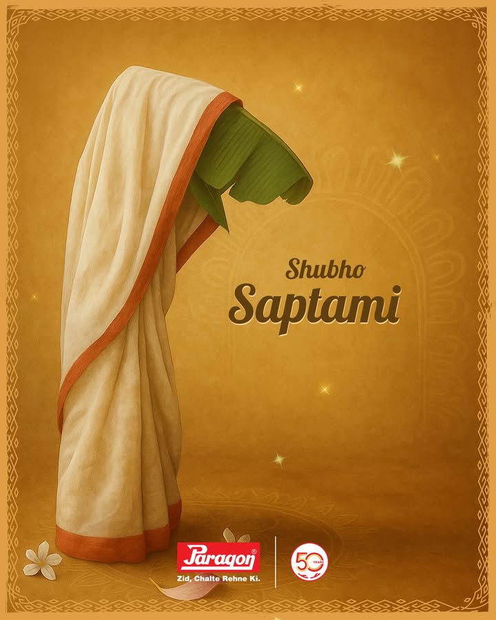 Wishing everyone a Shubho Saptami. May fresh beginnings and sacred rituals fill your day with blessings. . . . . Paragon ParagonComfort ParagonFootwear FestiveCollection DurgaPujo 50YearsOfParagon ZidChalteRehneKi Wishing everyone a Shubho Saptami. May fresh beginnings and sacred rituals fill your day with blessings. . . .