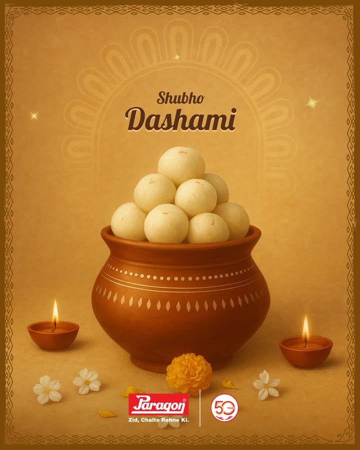 Wishing everyone a Shubho Dashami. May farewells carry sweet memories until next year. . . . . Paragon ParagonComfort ParagonFootwear FestiveCollection DurgaPujo 50YearsOfParagon ZidChalteRehneKi Wishing everyone a Shubho Dashami. May farewells carry sweet memories until next year. . . .