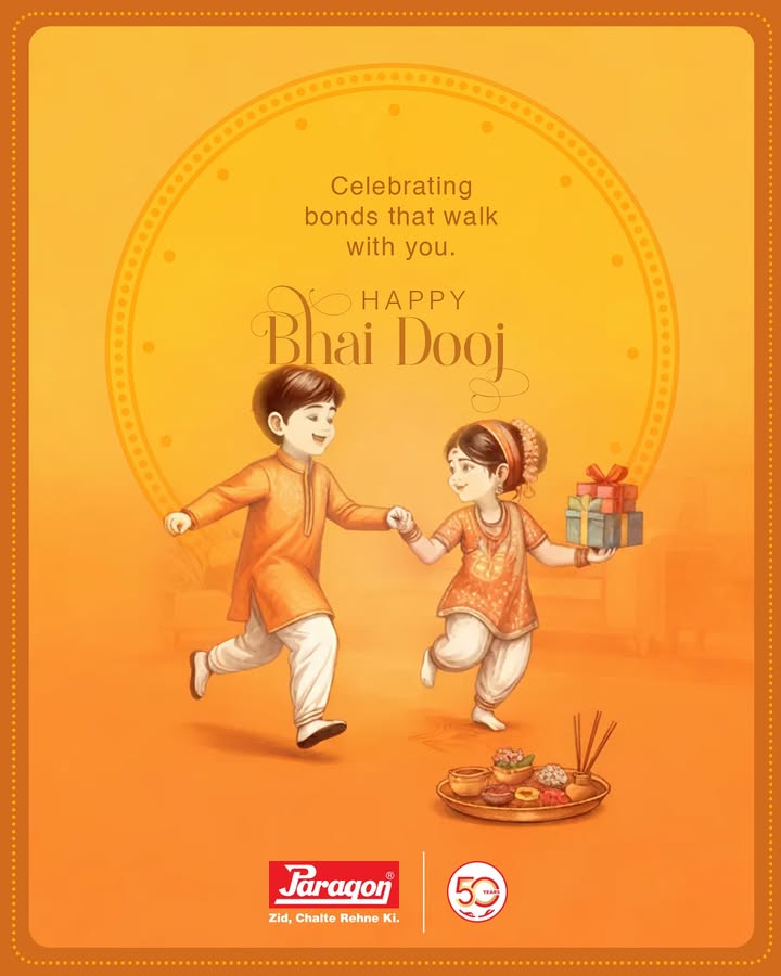 Heres to hoping your bonds grow stronger and your siblings keep walking with you. Paragon wishes everyone a Happy Bhai Dooj Paragon ParagonFootwear BhaiDooj Heres to hoping your bonds grow stronger and your siblings keep walking with you