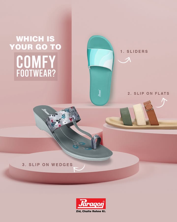 Whats your everyday favourite, Sliders, Slip On Flats or Slip On Wedges Tell us which Paragon pair youd pick on repeat