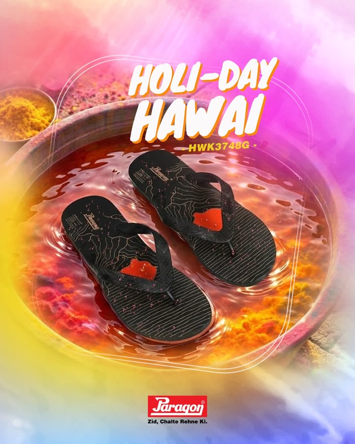 Lightweight. Water friendly. Durable. Your perfect Holi companion Paragon Hawai . 