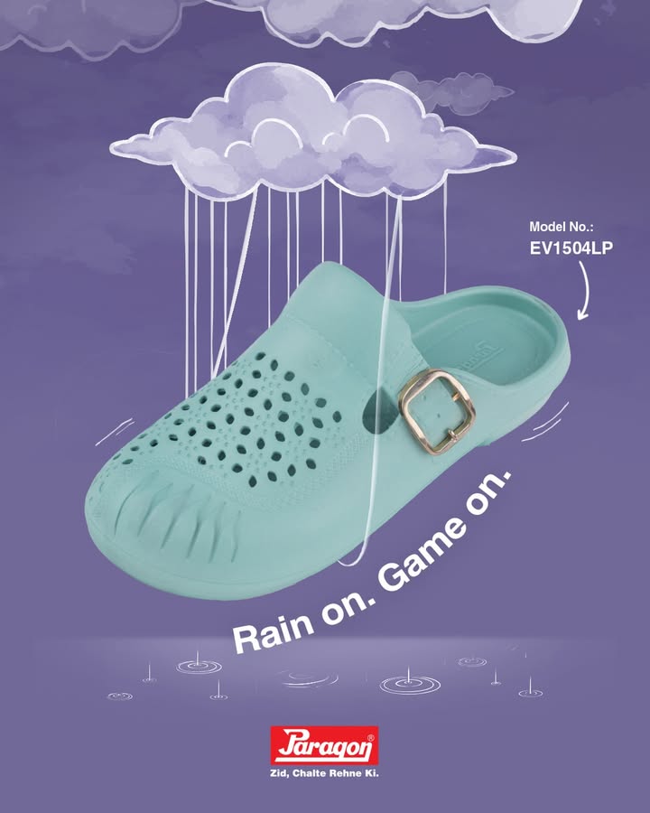 A little rain never stopped great plans. Step out confidently in Paragon womens rain sandals and own the monsoon