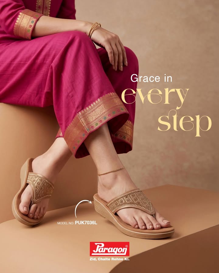 Grace in every step. Step into effortless festive style with Paragon