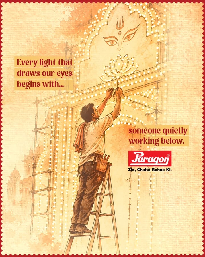 We remember streets glowing through the night and pandals shining in all their splendour