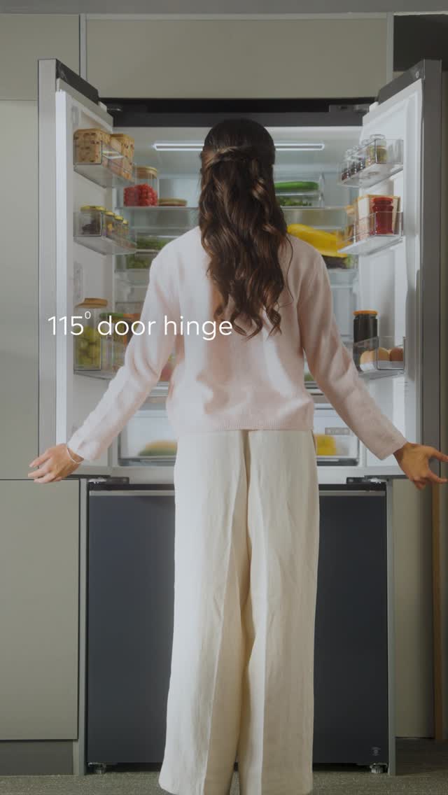 A refrigerator designed to fit seamlessly into the way you live