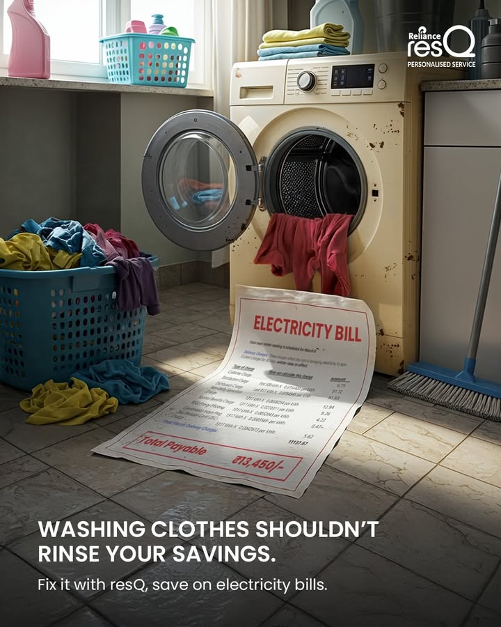 Your washing machine might be draining more than just water this summer. Let resQ help keep your electricity bills in check