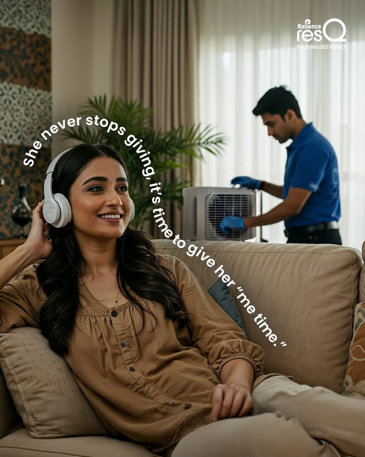 Listening to the music makes her calm, but broken appliances interrupt her plan
