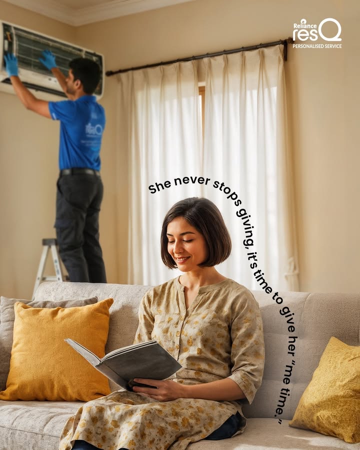She loves to read in peace, but broken appliances take away her calm