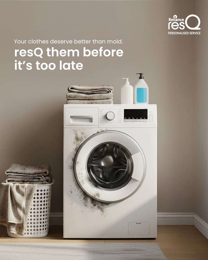 When your washing machine gets the mold, it never stops there