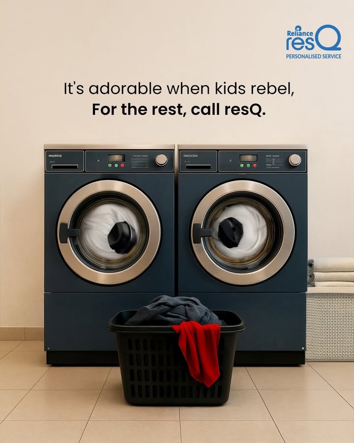 When your washing machine decides to be a rebel kid, call resQ stat