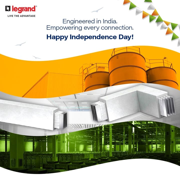 This Independence Day, we celebrate the spirit of innovation, strength, and self reliance that powers our nation forward. Just like Legrand Busbars, proudly made in India. HappyIndependenceDay Innovation Strength Busbars LegrandIndia This Independence Day, we celebrate the spirit of innovation, strength, and self reliance that powers our nation forward