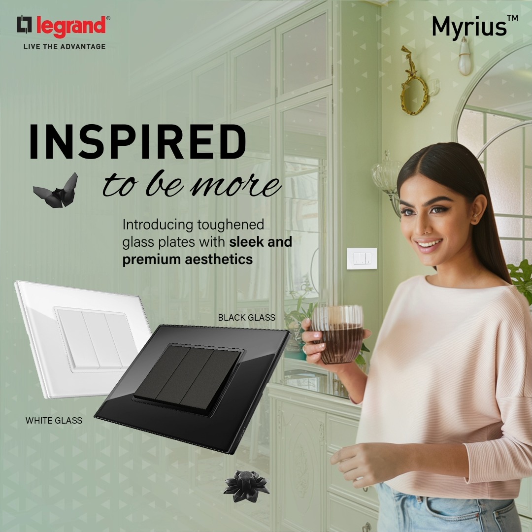 Introducing Myrius Glass Plates from Legrand