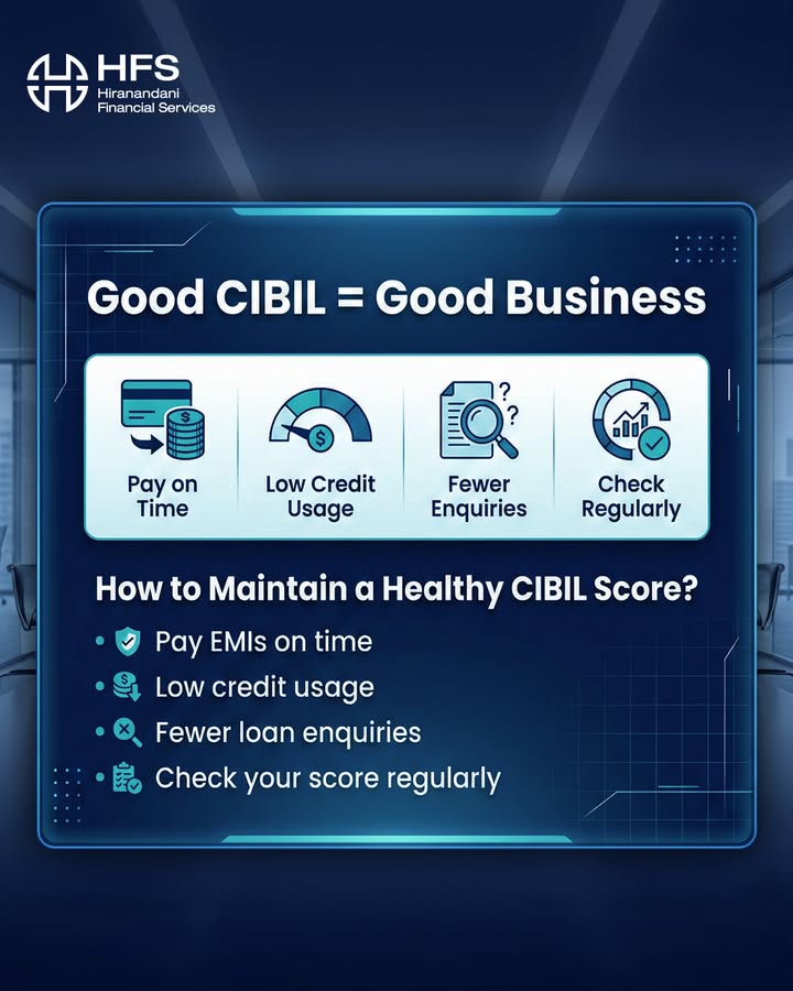 A strong CIBIL score builds trust. And trust unlocks capital. Keep your score healthy, and growth follows