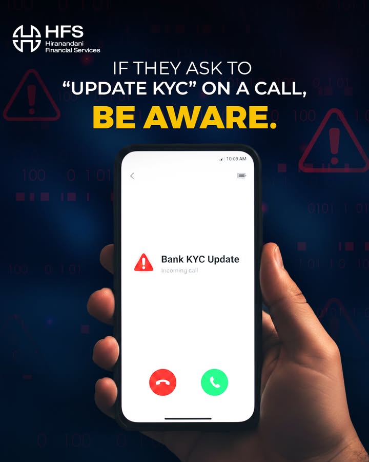 Fraudsters often pretend to be bank or finance representatives asking customers to update KYC urgently