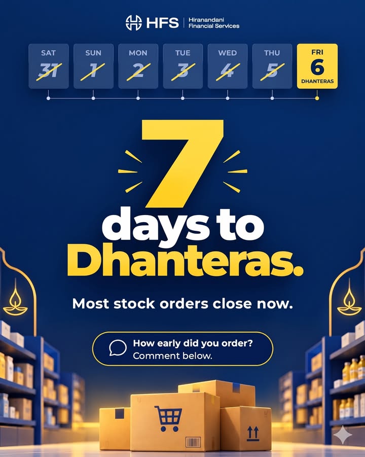 Dhanteras is just 7 days away. Is your stock ready Most wholesale orders closed last week