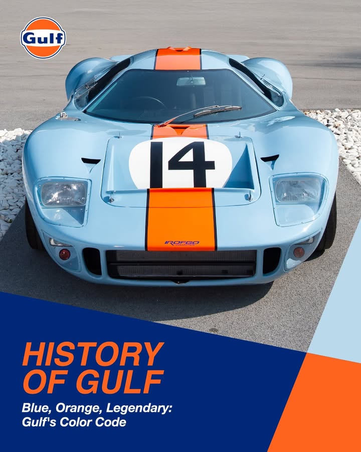 In 1967, Gulf Oil unleashed its legendary light blue and orange racing colors