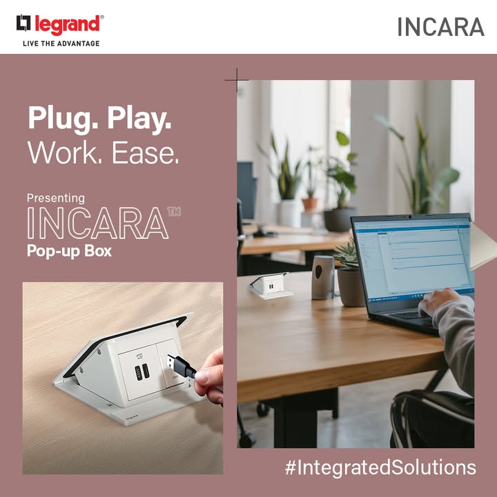 Incara by Legrand is a functional and easy to install Cable Management System designed for any modern, flexible space