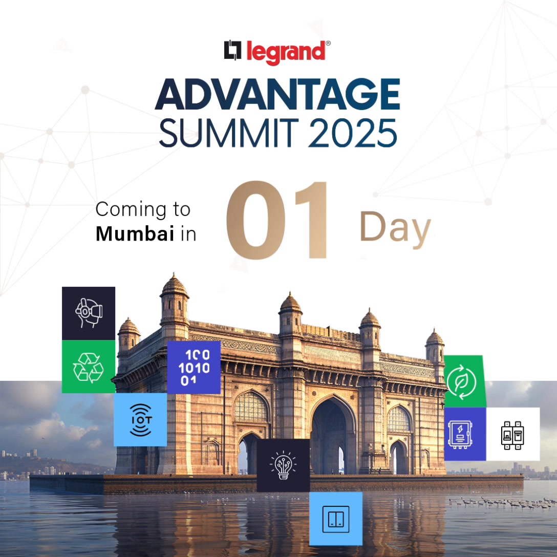 Stay tuned for a grand unveiling of tomorrows innovations at Legrand Advantage Summit, coming soon to Mumbai