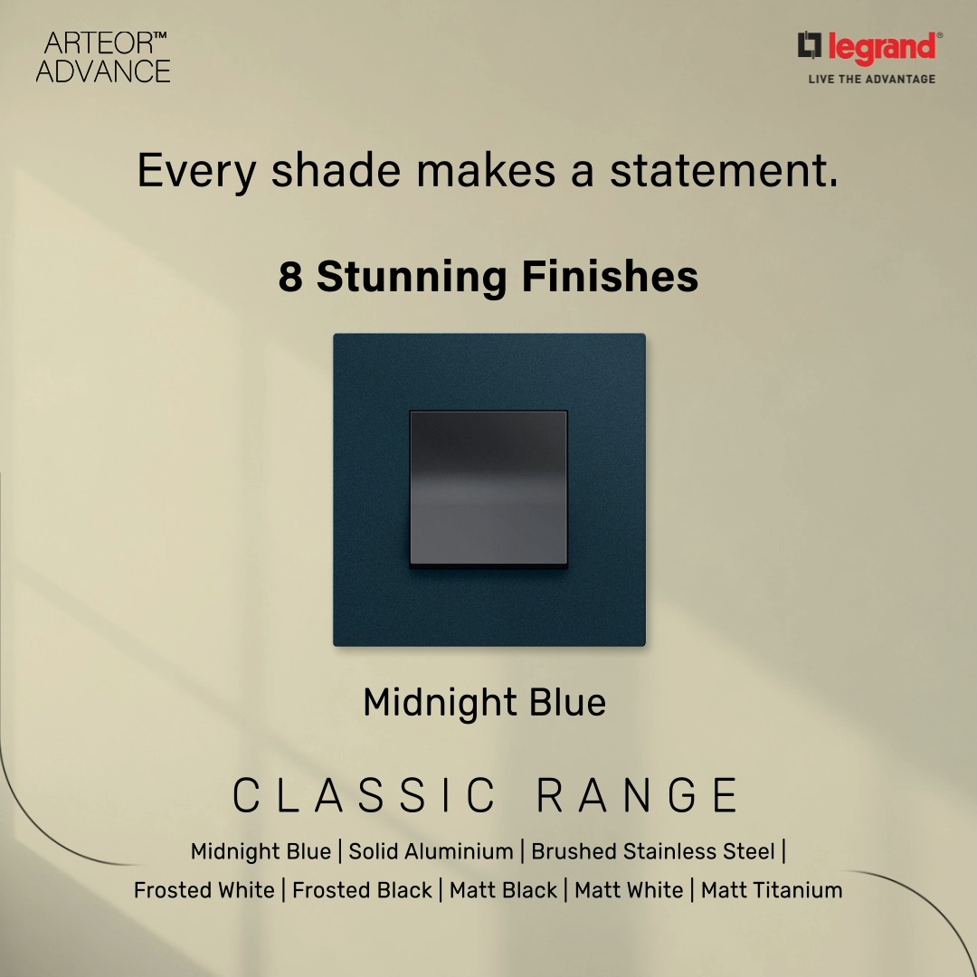 Choose from 8 spectacular matt finishes of Arteor Advance, because true luxury is in the details