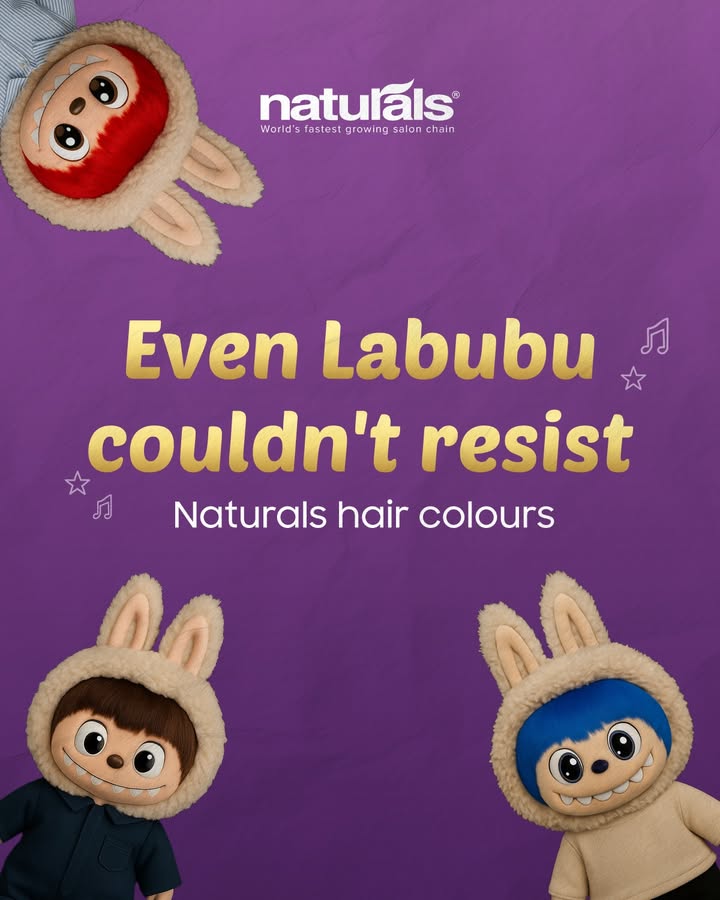 Who knew Labubu was such a vibe From bold blues to fiery reds, every swipe is a salon surprise Spot your vibe. Book your tribe. Only at Naturals Naturals NaturalsSalon HairColour Labubu LabubuDolls labubudollset labubupopmart Who knew Labubu was such a vibe From bold blues to fiery reds, every swipe is a salon surprise Spot your vibe