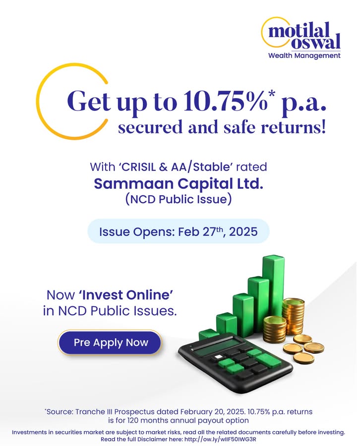 Enjoy Safe, Secured and Predictable Returns with Sammaan Capital Ltd