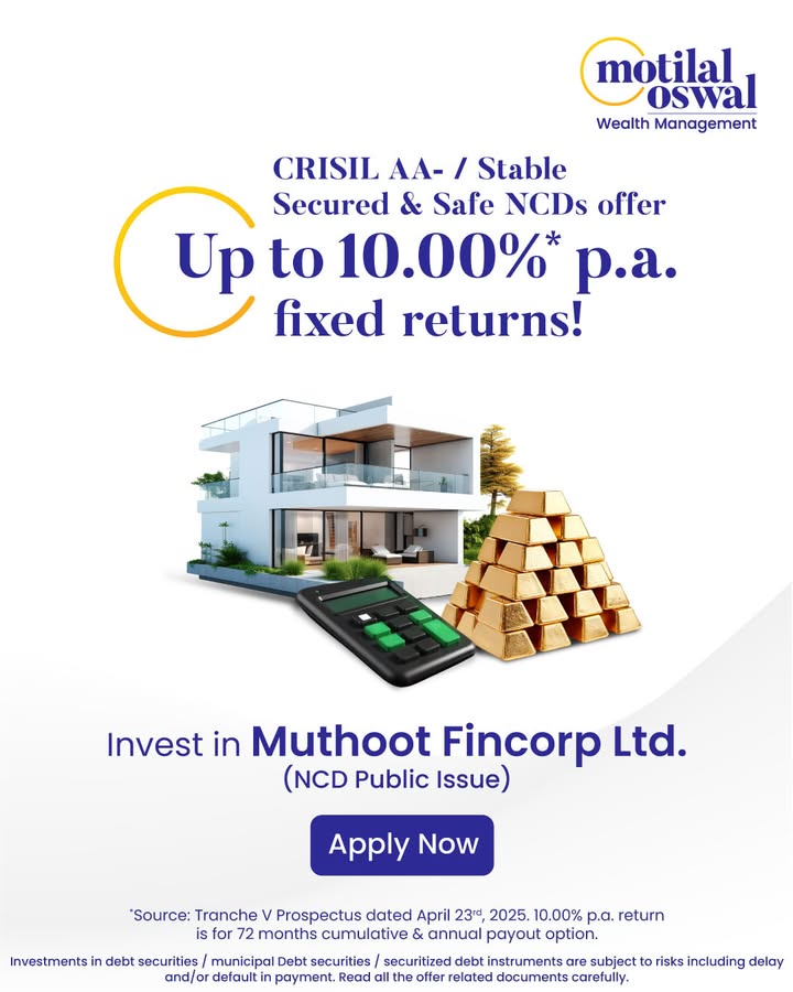 Enjoy Safe, Secured and Predictable Returns with Muthoot Fincorp Ltd. NCD Need Help Call us on 022 68969129 022 41680829 Apply Now https bit Enjoy Safe, Secured and Predictable Returns with Muthoot Fincorp Ltd