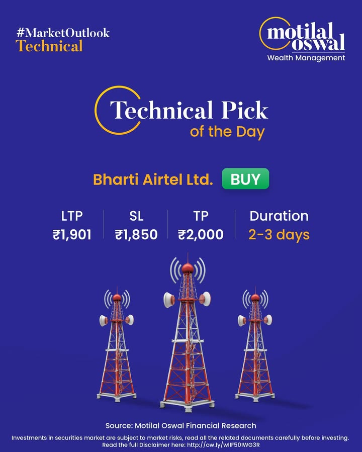 MarketOutlook Technical Pick of the Day Navigate the markets with our expert technical analysis Stay updated with Motilal Oswal Financial Research for timely market moves. To read the full report, check the LinkInBio MarketOutlook Technical Pick of the Day Navigate the markets with our expert technical analysis Stay updated ...