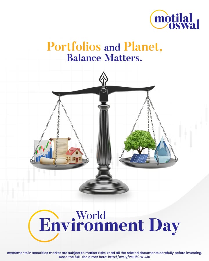Sustainable investing is smart investing. Let s strike the right balance between growing portfolios and preserving our planet. WorldEnvironmentDay SustainableFinance MotilalOswal Sustainable investing is smart investing