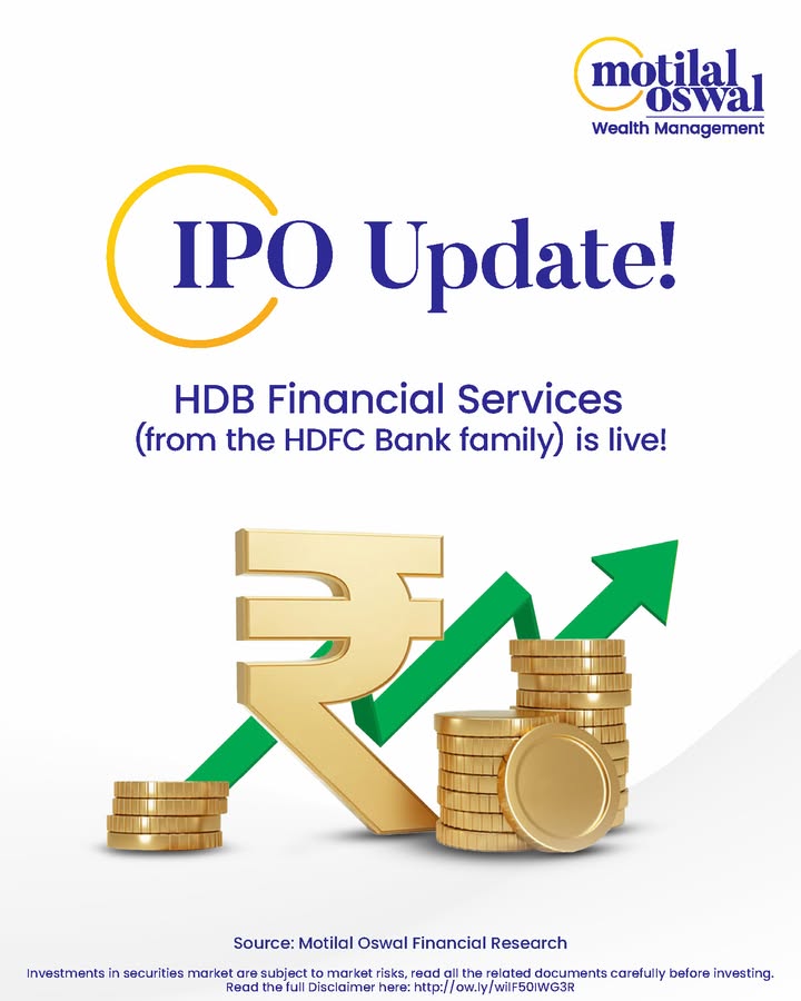 One of Indias NBFC is going public HDB Financial Services backed by HDFC Bank is opening its 12,500 Cr IPO...