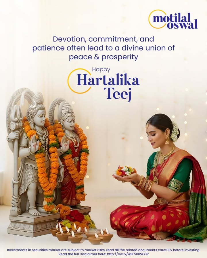 On this Hartalika Teej, may devotion bring strength, commitment bring harmony, and patience bring prosperity