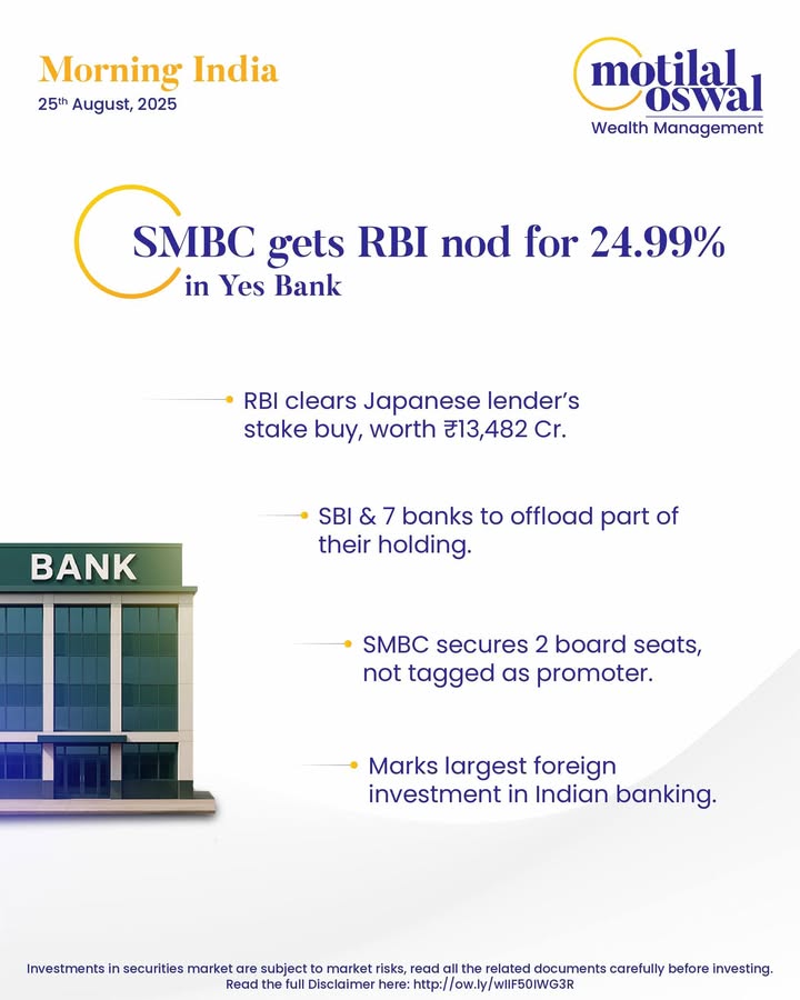  MorningIndia Your daily News tracker SMBC gets RBI nod for 24