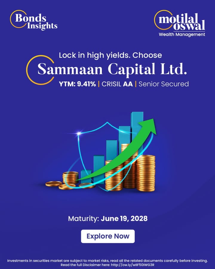 Lock in stability. Unlock high yields. With Sammaan Capital Ltd. CRISIL AA, Senior Secured bonds offering 9