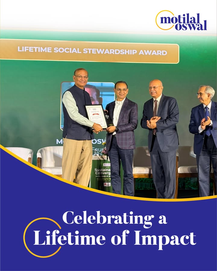 Some build businesses. Others build legacies. Thank you, Motilal Oswal sir, for being a beacon of inspiration