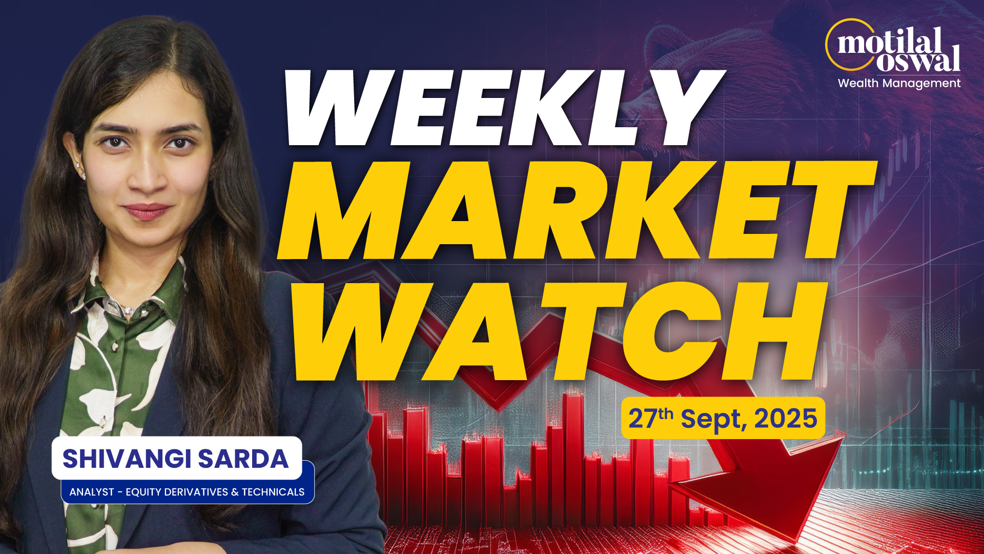 Your weekly market watch is live Shivangi Sarda breaks down key insights on Nifty, Bank Nifty, and sector trends, helping y...